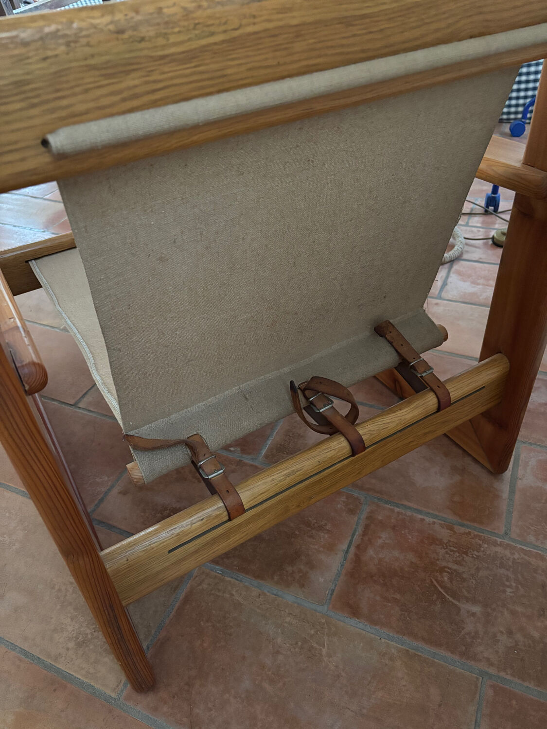 Fauteuil en Pin dans le goût d'Afra et Tobia Scarpa, 1970s