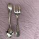 5 silver-plated cutlery, pie server, two forks, small fork and spoon, punch