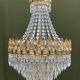 Lot - Pair of Swarovski crystal chandelier Italian design.