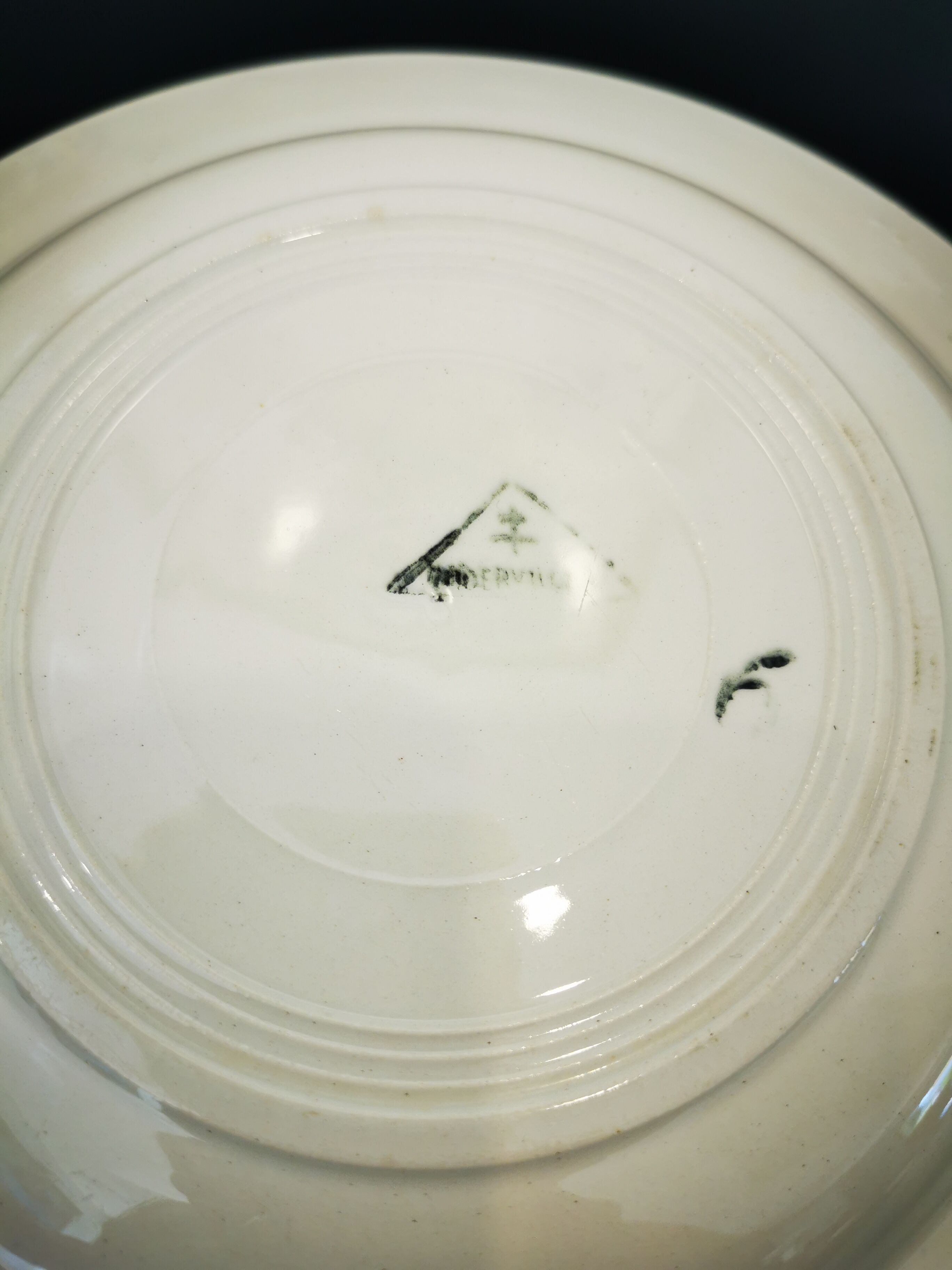 Lot of 6 old soup plates from Nidervillé