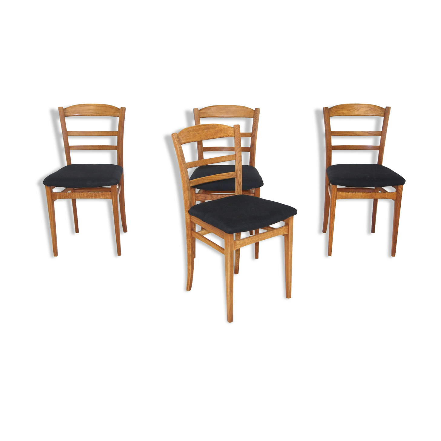 Set de 4 chaises en chêne, carl Malmsten, Suède, 1970