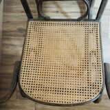 Rocking chair in wood and cane