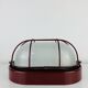 Prisma industrial bulkhead wall light, red, vintage