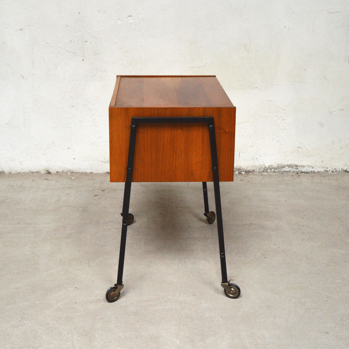 Wood and metal sewing box, 1960s