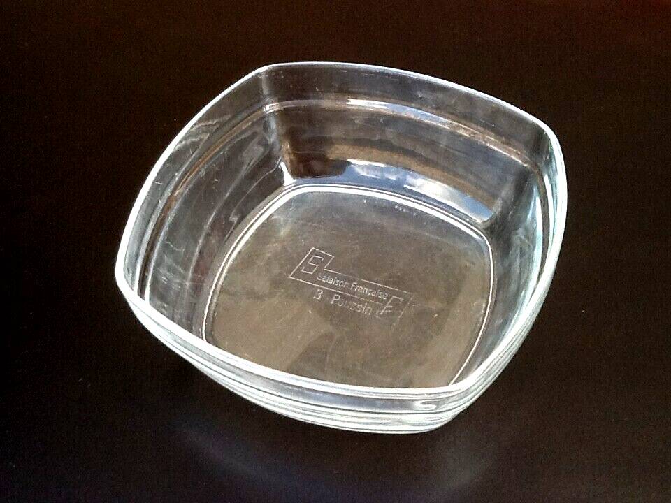 1970s Arcoroc Dish Transparent Glass SF (French Salted Meat) B Poussin