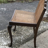 Vintage Wood & Cane Lounge Chair, 1950s