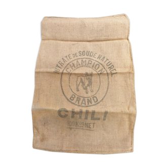Ancient burlap bag