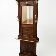 Antique coat rack in solid oak