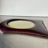 Art deco mahogany wooden frame, measurement 22.5 cm x 15 cm  convex glass  13.5 cm x 8.5 cm