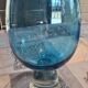 Blue glass vase design