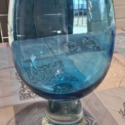 vase en verre bleu Design