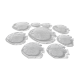 Service Arcoroc transparent plates and fish dish