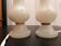 Pieds de lampe en albatre