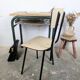 Vintage desk for a large schoolboy.