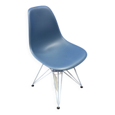 Eames Chaise DSR Colours Pieds Bleu Ciel / Coque Bleu de mer - Vitra