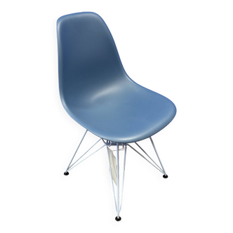 Eames Chaise DSR Colours Pieds Bleu Ciel / Coque Bleu de mer - Vitra