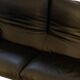 High-end black leather sofa Maralunga by Vico Magistretti for Cassina