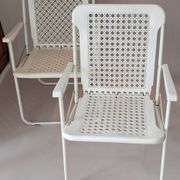 Two folding chairs 1960 Grand Soleil & Luigi Plebani Vintage.