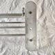 Large vintage aluminum wall coat rack