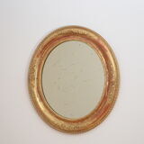 Victorian giltwood wall mirror