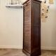 Curtain cabinet 1 column in dark wood