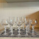 Service de 12 verres à pied sculptural féminin