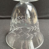 Vase - Light crystal, blown and cut