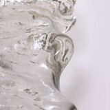 Large wall lamp Peil & Putzler ice glass, 1960 Germany