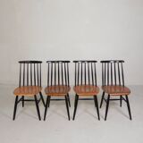 Set of 4 Fanett model slatted chairs, Tapiovaara, 1960s