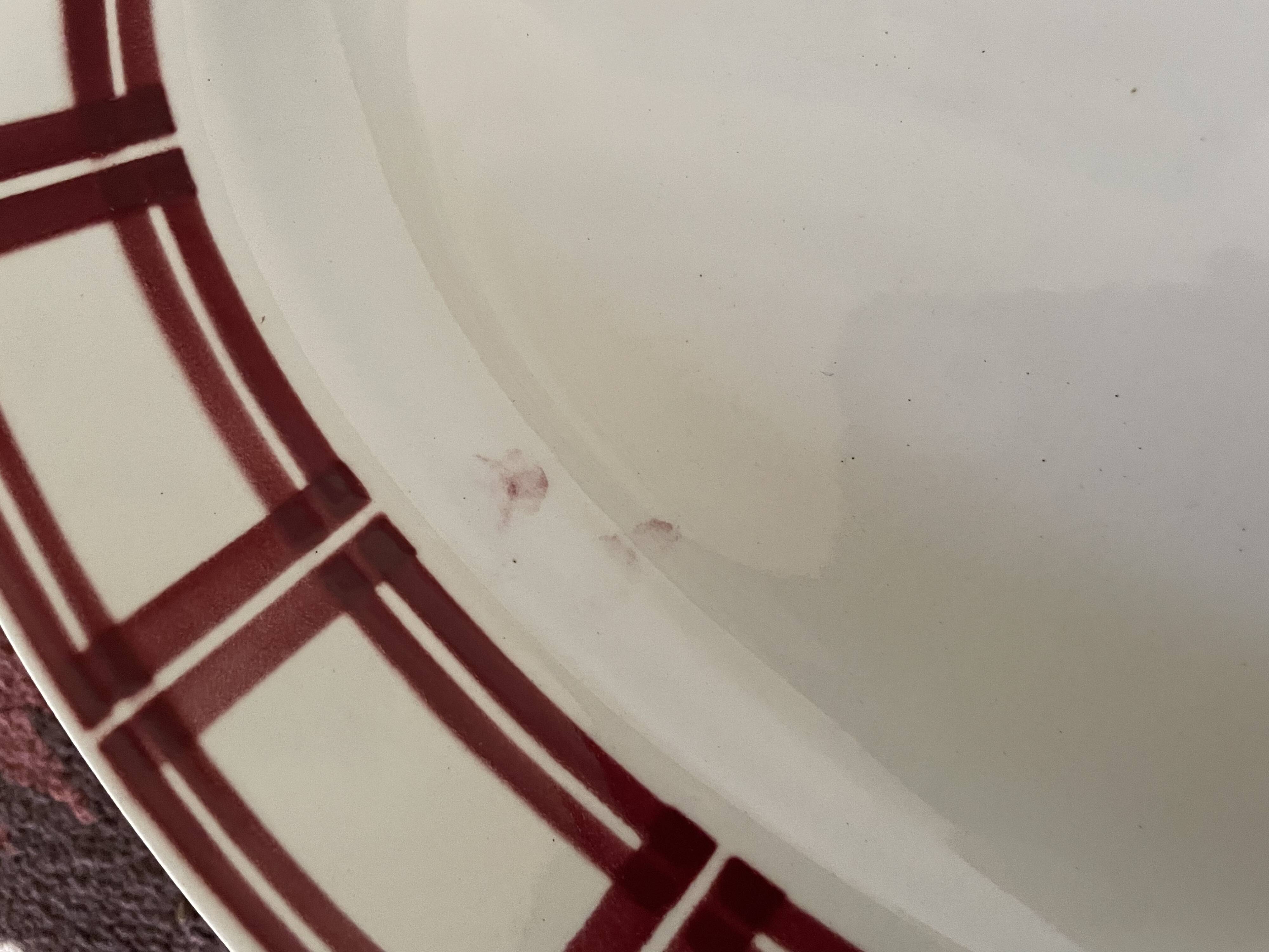 Badonviller ironstone oval dish