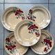 Set 5 assiettes œillets « Annie » Luneville