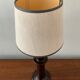 Vintage enamelled ceramic lamp