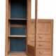 Armoire parisienne vitrée asymétrique Art déco 1930
