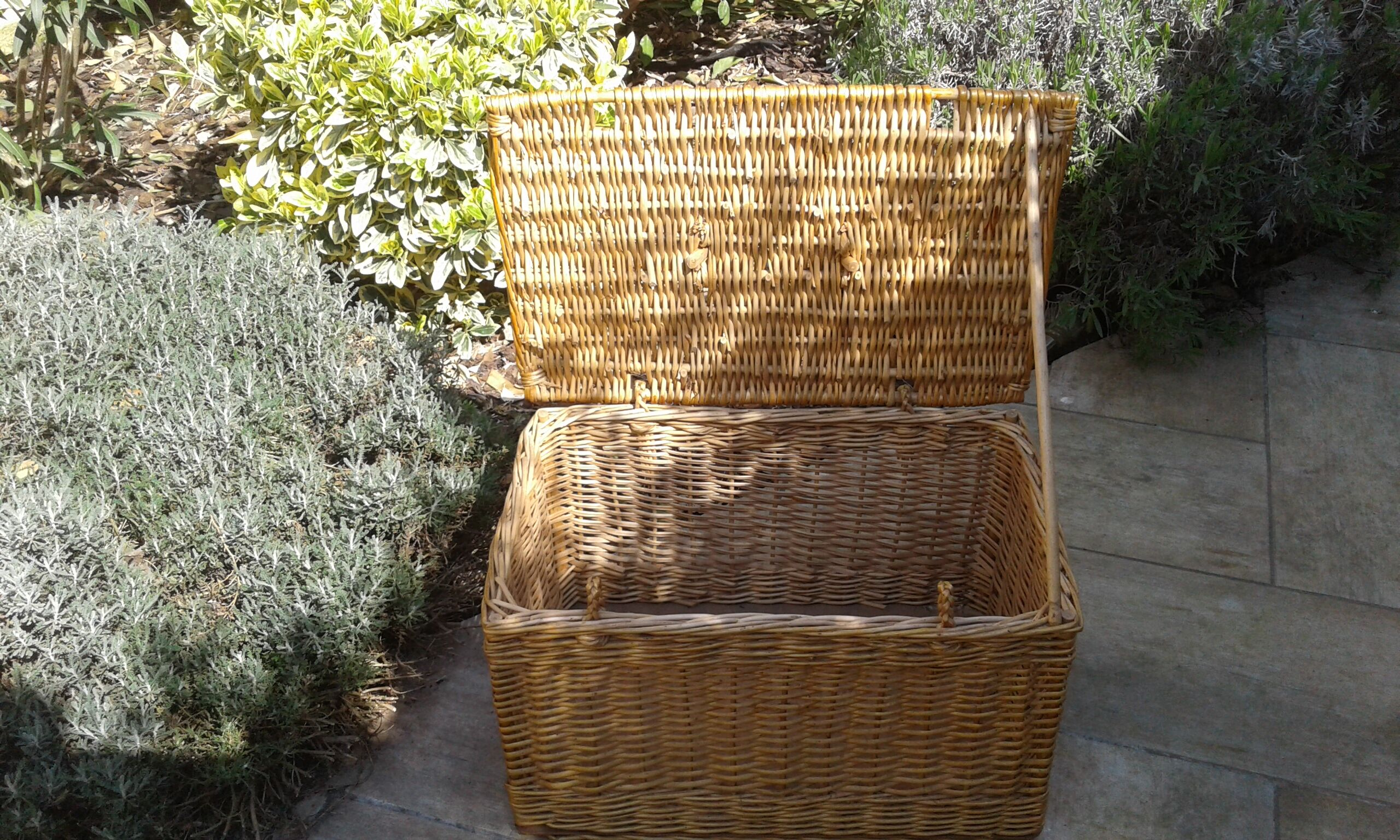 Pretty Wicker Malle. Vintage.