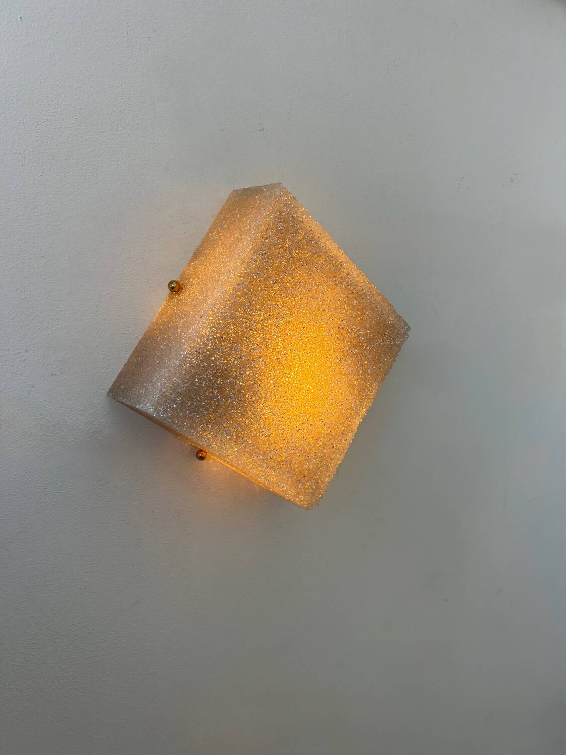 Vintage brass and Perspex wall lamp, France 1960