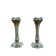 Pair of Art Nouveau Silver-Plated Bud Vases