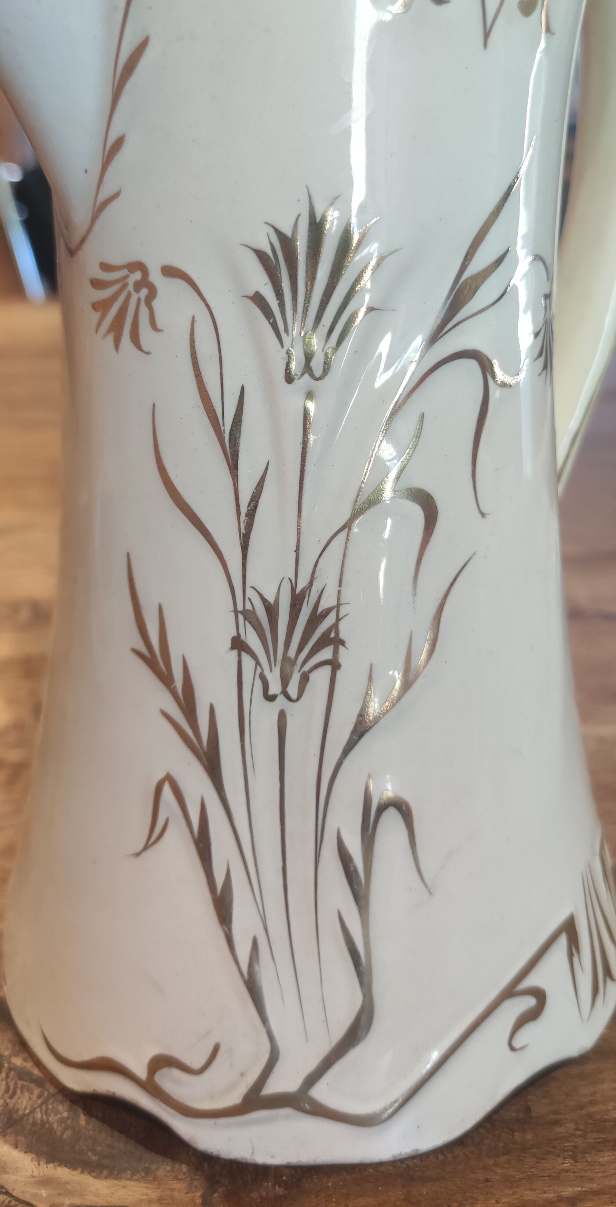 Old ceramic pitcher Saint Amand & Hamage