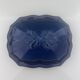 Blue Provençal butter dish