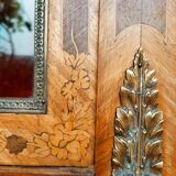 Secretary with marquetry library