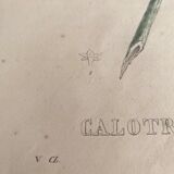 Botanical board, glazed wood frame