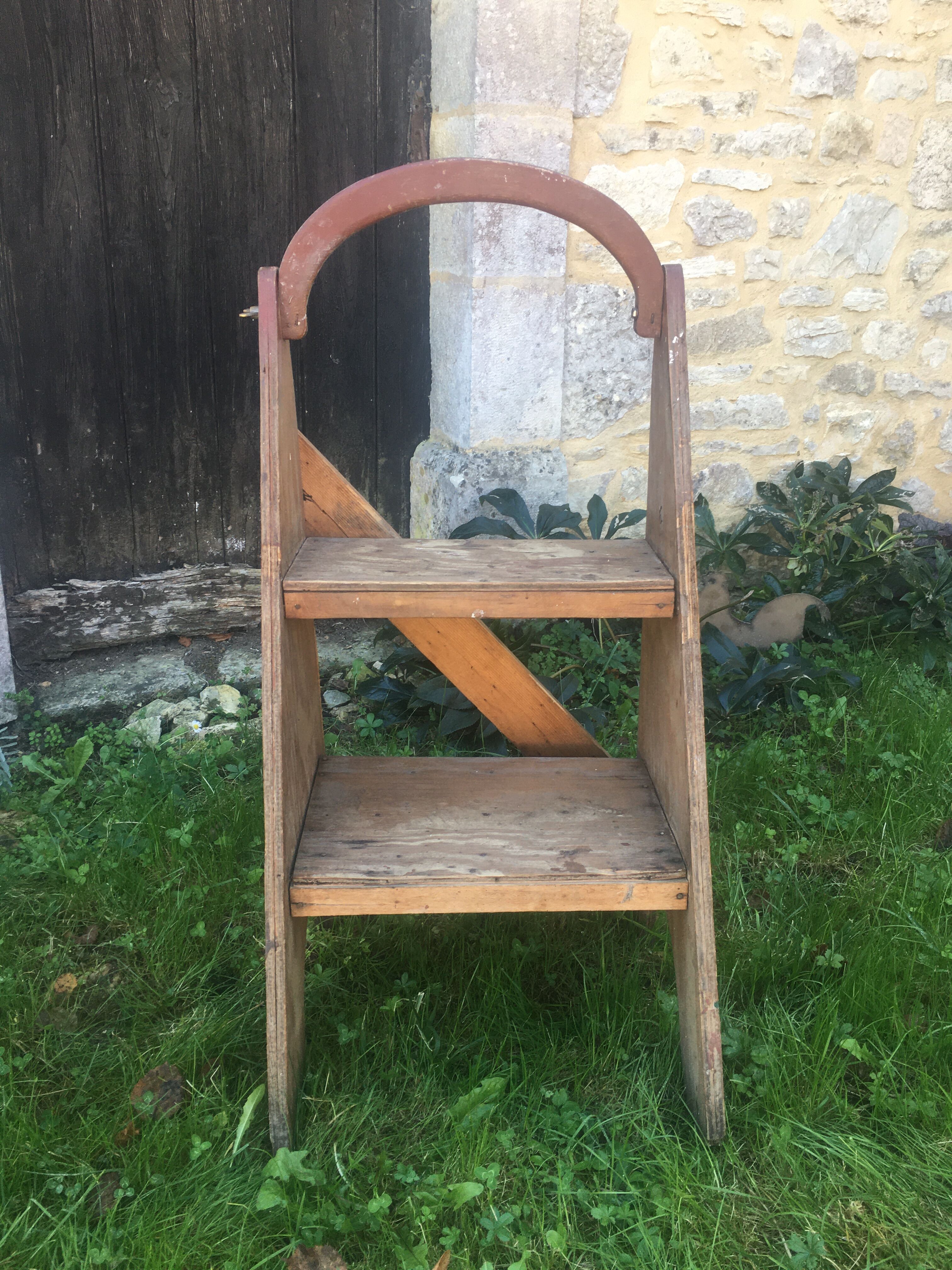 Wooden stepladder