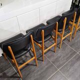 Series of 4 Scandinavian chairs, 1970s