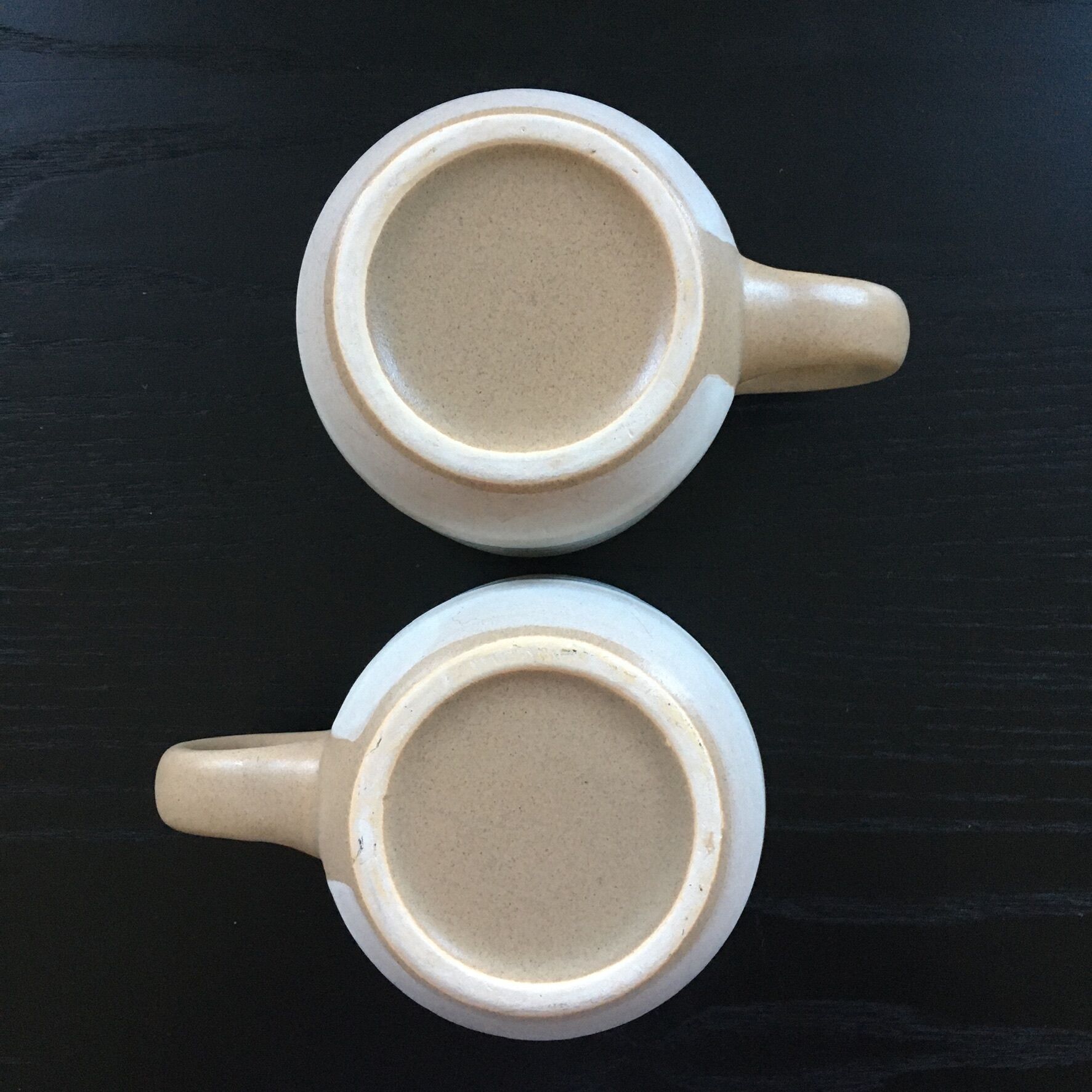 Pair of Niderviler stoneware mugs