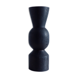 Charred wood vase
