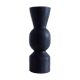 Charred wood vase