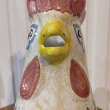 Large ceramic rooster pitcher Deruta