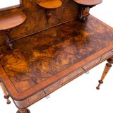 Walnut desk, Northern Europe, circa 1900. After restoration.