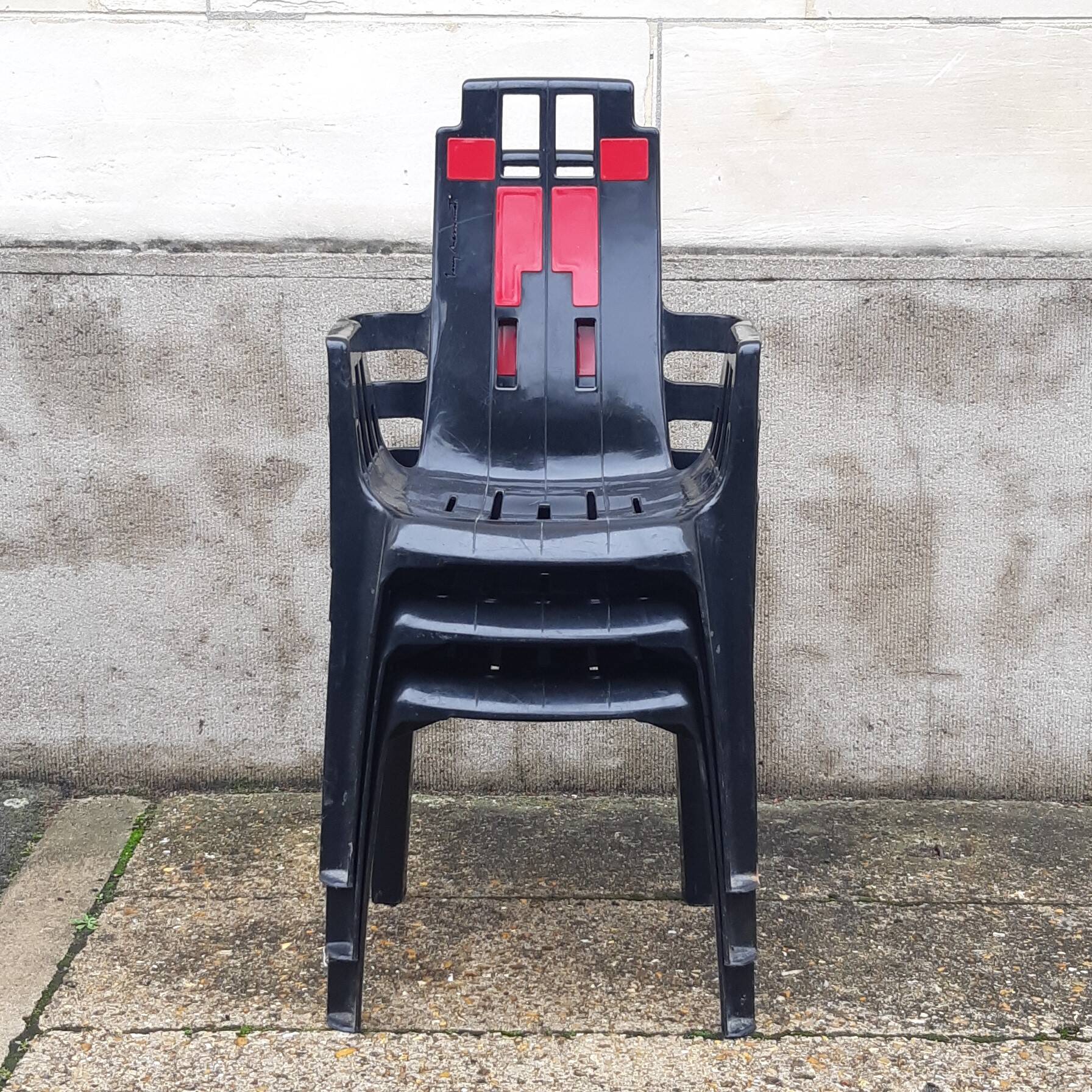 Set of 3 Boston model garden armchairs by Pierre Paulin for Stamp