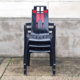 Set of 3 Boston model garden armchairs by Pierre Paulin for Stamp