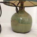 Stoneware vintage craft lamp